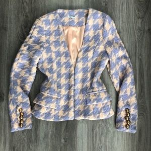 Fashion Nova Debbie Houndstooth Blazer Jacket